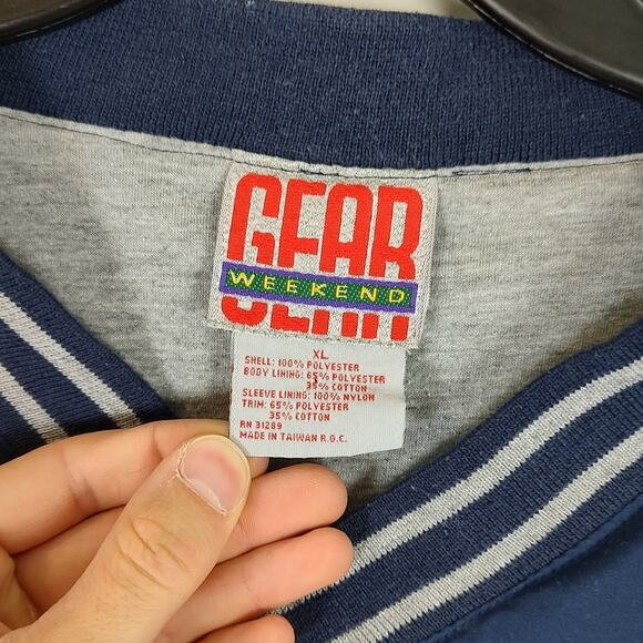 VTG Weekend Gear Salt Lake Community College Cheer windbreaker pullover mens XL - Picture 5 of 7